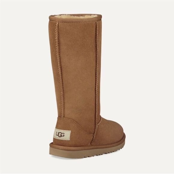 Ugg NEW Classic II Tall Kids Boot in Cbestnut Size 13 - Picture 2 of 8
